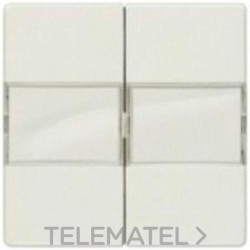 Tecla doble rotativo instabus EIB en blanco titán con referencia 5TG6212 de la marca BJC.