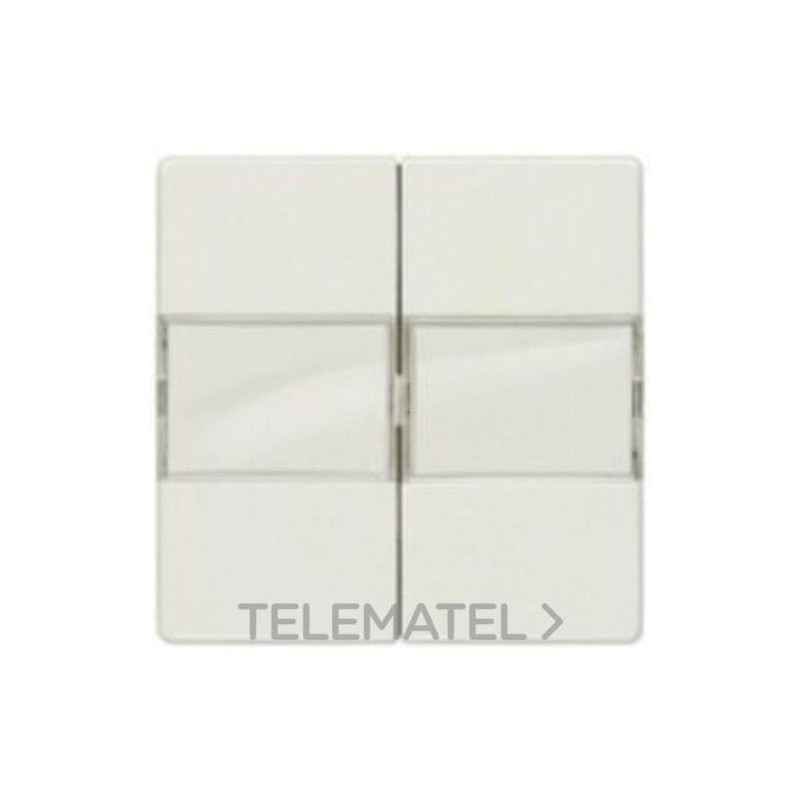 Tecla doble rotativo instabus EIB en blanco titán con referencia 5TG6212 de la marca BJC.