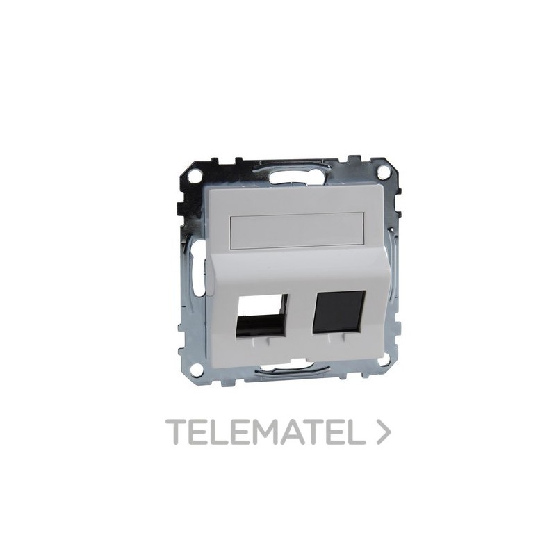 Toma RJ45 para conector KEYSTONE blanco con referencia MTN4568-0325 de la marca SCHNEIDER ELECTRIC.
