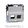 Toma RJ45 para conector KEYSTONE blanco con referencia MTN4568-0325 de la marca SCHNEIDER ELECTRIC.