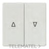 Tecla doble persiana instabus EIB en aluminio metalizado con referencia 5TG6254 de la marca BJC.