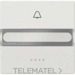 Tecla visor símbolo campana + rótulo en platino metalizado con referencia 5TG71501 de la marca BJC.