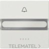 Tecla visor símbolo campana + rótulo en platino metalizado con referencia 5TG71501 de la marca BJC.