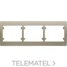 Marco 3 elementos horizontal serie Iris en beige cemento con referencia 18003-BC de la marca BJC.