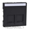 TAPA RJ45 DOBLE ELEGANCE/AQUADESIGN ANTRACITA con referencia MTN466514 de la marca SCHNEIDER ELEC.
