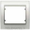 Marco 4 elementos horizontal en zamak serie Mega en blanco perla mabe con referencia 22004-BP de la marca BJC.