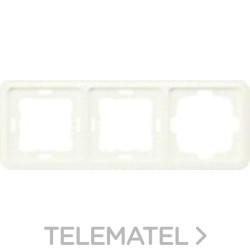 Marco triple resorte Delta profil en blanco titán con referencia 5TG1804 de la marca BJC.