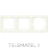 Marco triple resorte Delta profil en blanco titán con referencia 5TG1804 de la marca BJC.