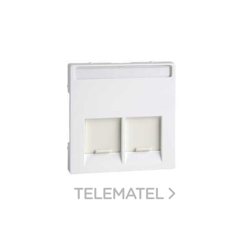 TAPA RJ45 DOBLE ELEGANCE BLANCO ACTIVO con referencia MTN469925 de la marca SCHNEIDER ELEC.
