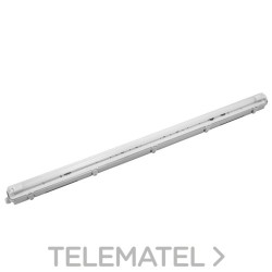 Pantalla IP65 cableada para tubo LED 1x18W 1275x70x84 10 clips con referencia 8782 de la marca FENOPLASTICA.