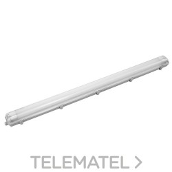 Pantalla IP65 cableada para tubo LED 2x18W 1275x95x84 10 clips con referencia 8783 de la marca FENOPLASTICA.