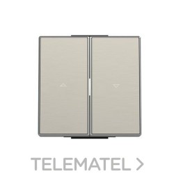 Tecla interruptor persianas Sky Niessen acero inoxidable antihuella con referencia 8544 AI de la marca NIESSEN.