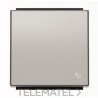 Tecla pulsador con símbolo timbre Sky Niessen plata con referencia 8504 PL de la marca NIESSEN.