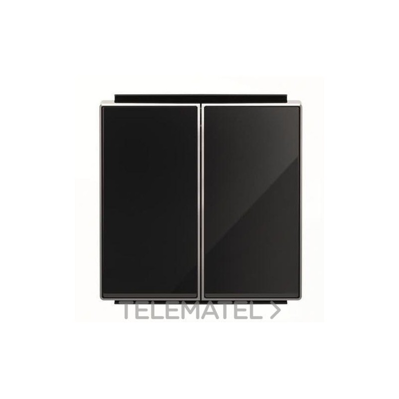 Tecla doble interruptor conmutador Sky Niessen cristal negro con referencia 8511 CN de la marca NIESSEN.