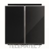 Tecla doble interruptor conmutador Sky Niessen cristal negro con referencia 8511 CN de la marca NIESSEN.