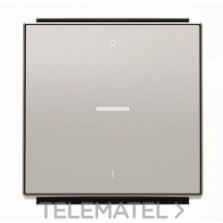Tecla interruptor bipolar con visor Sky Niessen plata con referencia 8501.4 PL de la marca NIESSEN.
