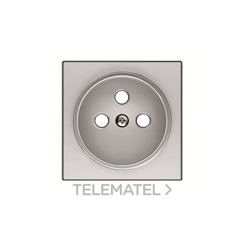 Tapa base enchufe TT francés Sky plata con referencia 8587 PL de la marca NIESSEN.