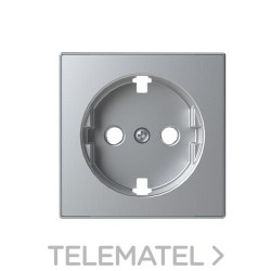 Tapa base enchufe Schuko PTANO Sky plata con referencia 8588.9 PL de la marca NIESSEN.