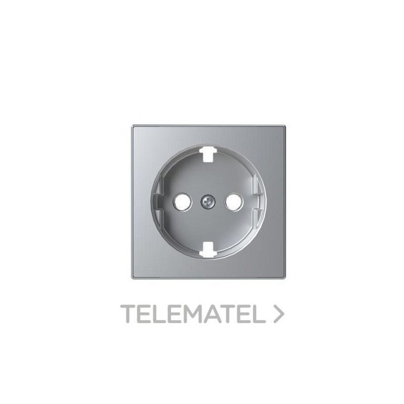 Tapa base enchufe Schuko PTANO Sky plata con referencia 8588.9 PL de la marca NIESSEN.