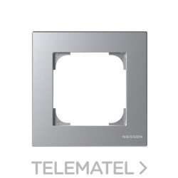Marco de 1 elemento Sky Niessen plata con referencia 8571 PL de la marca NIESSEN.