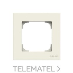 Marco básico 1 elemento Sky Niessen blanco soft con referencia 8571.1 BL de la marca NIESSEN.
