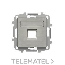 Tapa 1 conector con persiana Sky Aluminio con referencia 8518.1 AI de la marca NIESSEN.