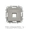 Tapa 1 conector con persiana Sky Aluminio con referencia 8518.1 AI de la marca NIESSEN.