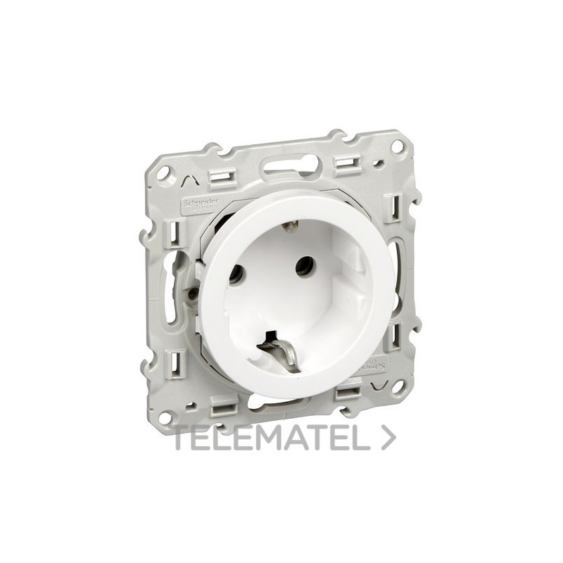 Base schuko 16A con seguridad con referencia S520037 de la marca SCHNEIDER ELECTRIC.