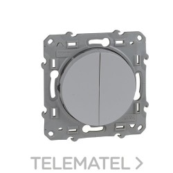 Interruptor doble 10A con referencia S520211 de la marca SCHNEIDER ELECTRIC.