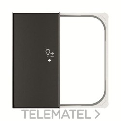 Tapa sensor Free@Home Sky con 2 canales izquierdo regulador negro con referencia SRD-2-L-85NS de la marca NIESSEN.