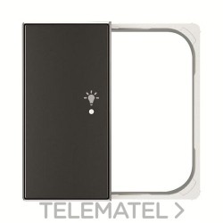 Tapa sensor Free@Home Sky con 2 canales izquierdo luz negro con referencia SRL-2-L-85NS de la marca NIESSEN.