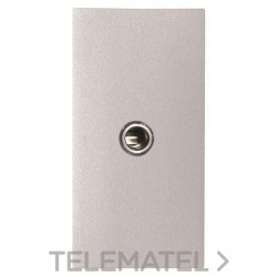 Toma VDI mini-jack conexión con tornillo plata con referencia N2155.4 PL de la marca NIESSEN.