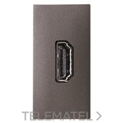 Toma VDI HDMI conexión H-H antracita con referencia N2155.7 AN de la marca NIESSEN.