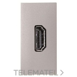 Toma VDI HDMI conexión H-H plata con referencia N2155.7 PL de la marca NIESSEN.