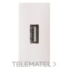 Toma VDI USB conexión con tornillo blanco con referencia N2155.8 BL de la marca NIESSEN.