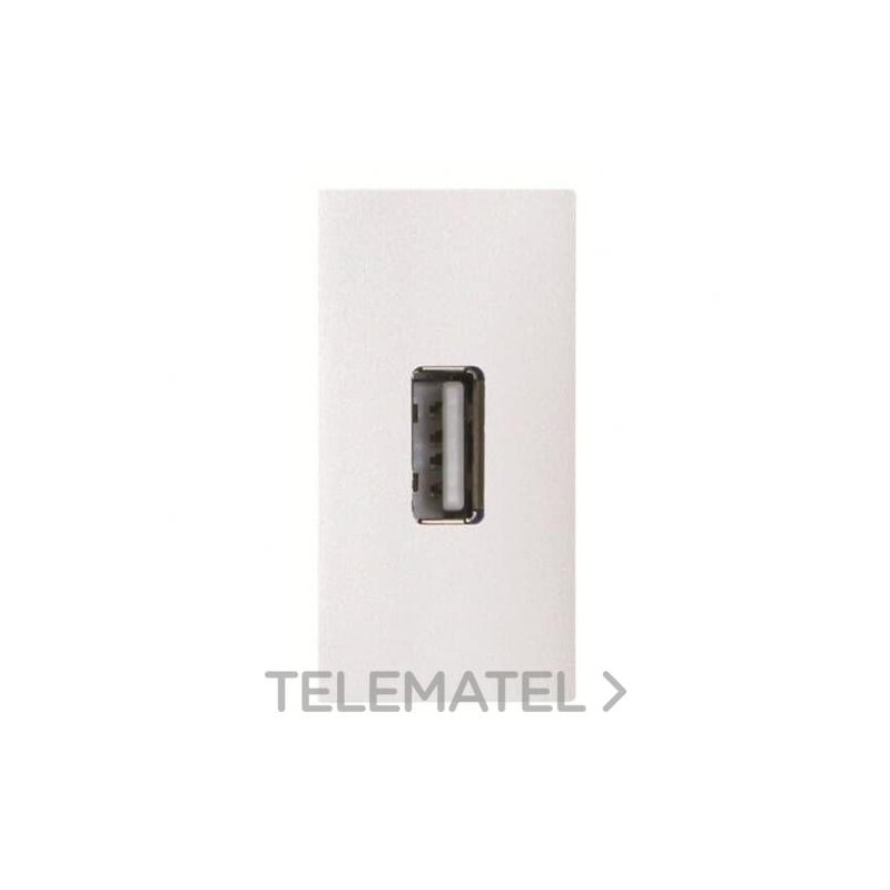 Toma VDI USB conexión H-H blanco con referencia N2155.9 BL de la marca NIESSEN.