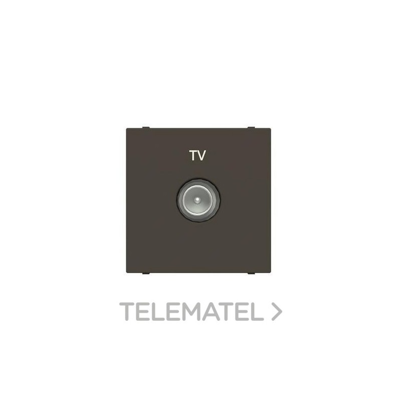 Toma televisión final tipo-M con 2 módulos antracita con referencia N2250.7 AN de la marca NIESSEN.