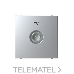 Toma televisión final tipo-M con 2 módulos plata con referencia N2250.7 PL de la marca NIESSEN.