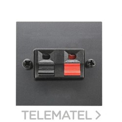 Toma altavoz borna Zenit antracita con referencia N2257.1 AN de la marca NIESSEN.