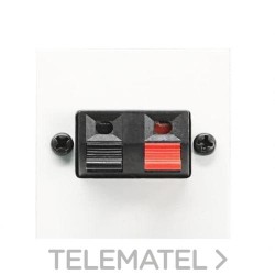 Toma altavoz borna Zenit blanco con referencia N2257.1 BL de la marca NIESSEN.