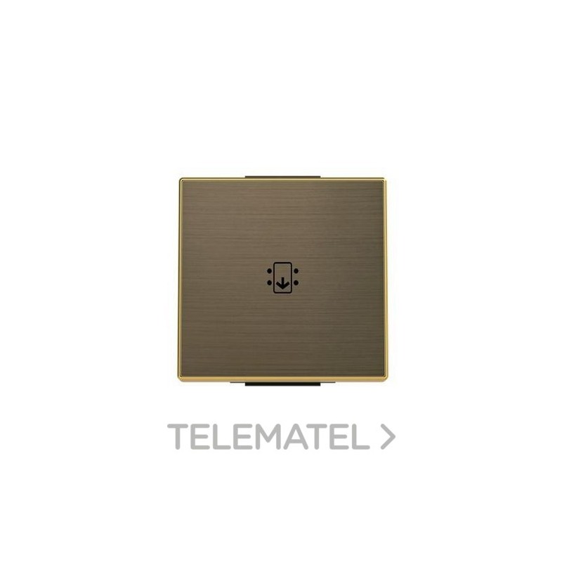 Tecla interruptor de tarjeta de la serie SKY color oro envejecido con referencia 8514 OE de la marca NIESSEN.
