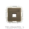 Tapa 1 conector con persiana de la serie SKY color oro envejecido con referencia 8518.1 OE de la marca NIESSEN.
