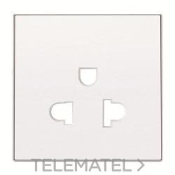 Tapa base de enchufe euroamericana de la serie SKY color blanco soft con referencia 8538 BL de la marca NIESSEN.