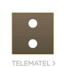 Tapa toma VDI 2RCA de la serie SKY color oro envejecido con referencia 8555.2 OE de la marca NIESSEN.
