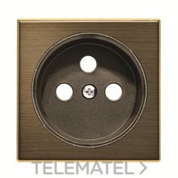 Tapa base enchufe TT francés de la serie SKY color oro envejecido con referencia 8587 OE de la marca NIESSEN.