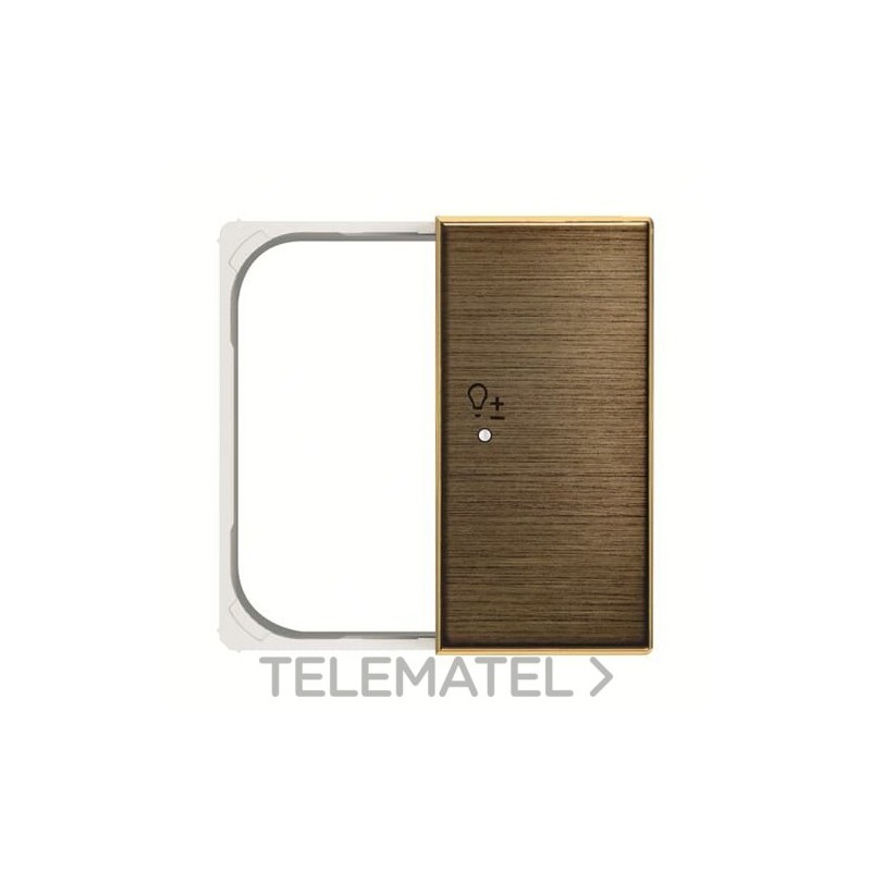 Tapa termostato Free@Home Sky Fan Coil oro envejecido con referencia CP-RTC-FC-85OE de la marca NIESSEN.