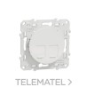 Toma doble RJ-45 categoría 6 UTP con referencia S520485 de la marca SCHNEIDER ELECTRIC.