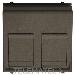 Tapa inclinada 2 soportes con persiana Zenit antracita con referencia N2216.8 AN de la marca NIESSEN.