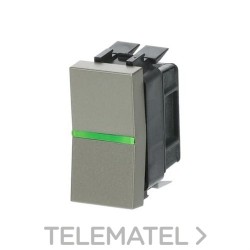 Conmutador con piloto control 1 módulo Zenit champán con referencia N2102.5 CV de la marca NIESSEN.
