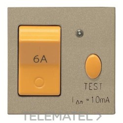 Protección magnetotérmica y diferencial 10mA 6A Zenit champán con referencia N2234.1 CV de la marca NIESSEN.